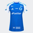 Camisa Cruzeiro Feminina 2025/26 I Home - Com Patrocinios