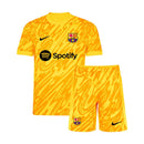 Kit Infantil Barcelona 2024/25 Goleiro Amarelo