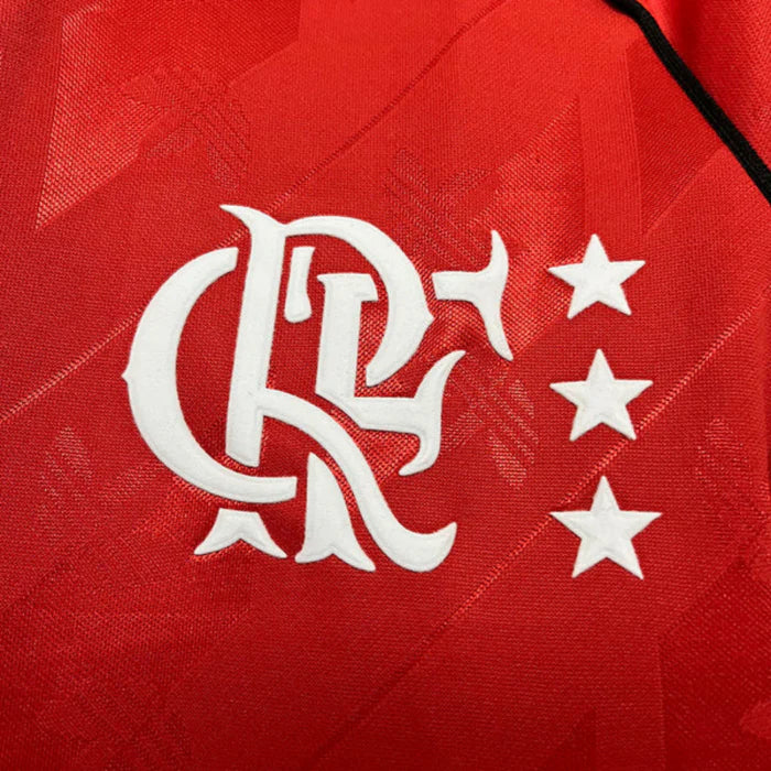 Camiseta Flamengo Lifestyle 24/25 - Versión Aficionada para Mujer - Roja y Blanca