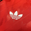 Camiseta Flamengo Lifestyle 24/25 - Versión Aficionada para Mujer - Roja y Blanca