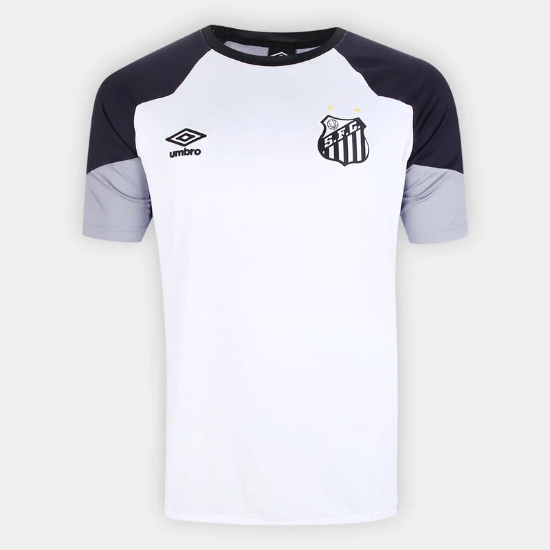 Camiseta de entrenamiento Umbro Santos 23/24 para hombre - Gris + Blanco