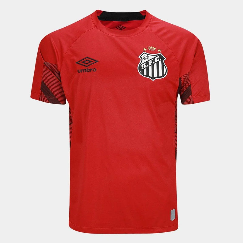 Camisa Santos 25/26 Goleiro Umbro Masculina - Vermelho+Preto
