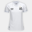 Camiseta de local del Santos 25/26 (sin número) Player Umbro para mujer - Blanco + Gris