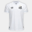 Camiseta de local del Santos 25/26 (sin número) Player Umbro para hombre - Blanca + Gris