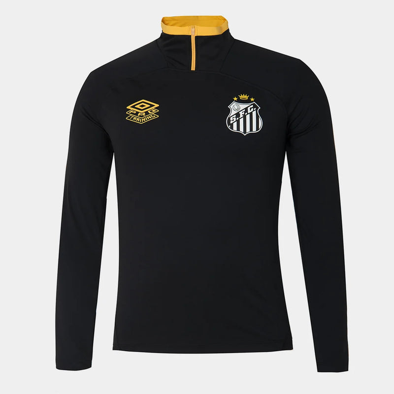 Camiseta de entrenamiento Umbro Santos 25/26 para hombre - Negro + Amarillo