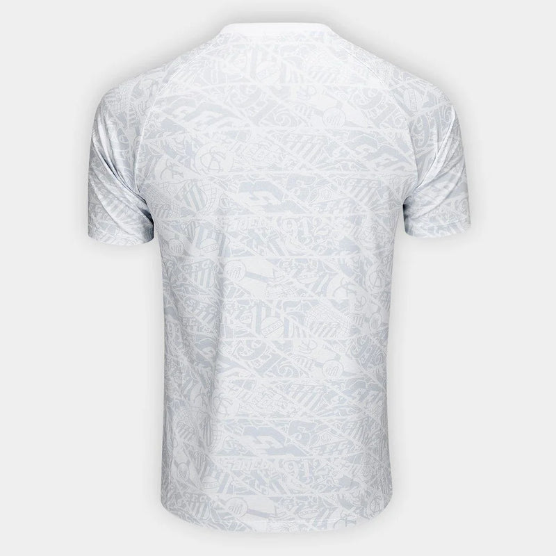 Camiseta local del Santos 25/26 (sin número) Umbro Player para mujer - Blanca + Gris