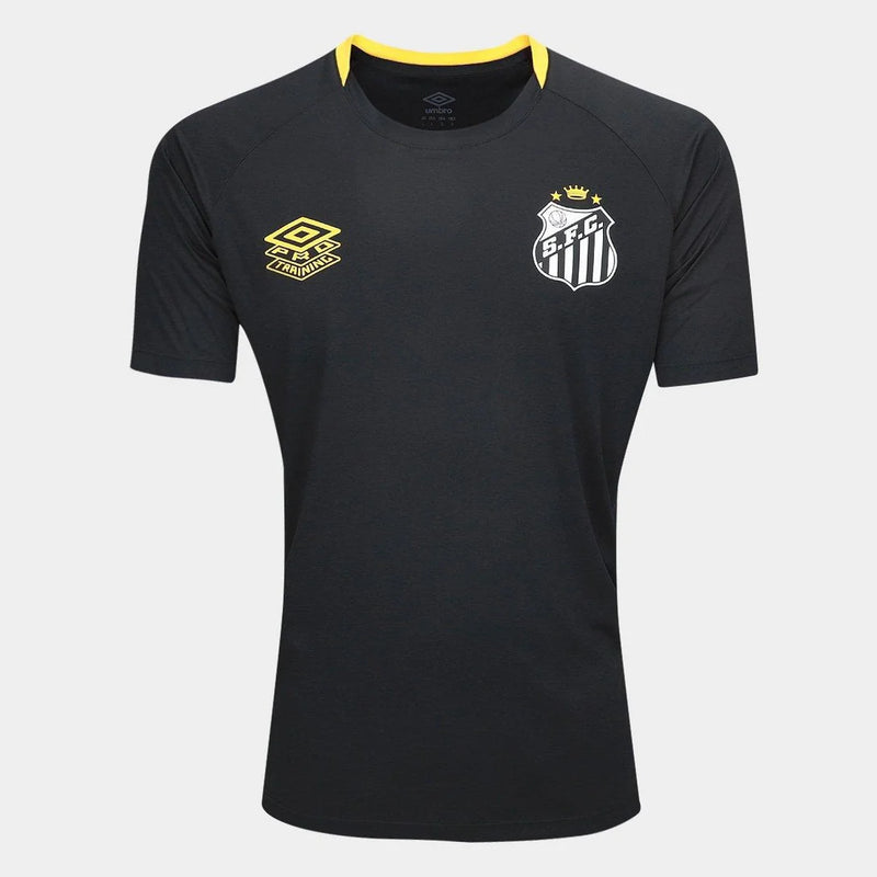 Camiseta de entrenamiento Santos 25/26 Umbro para hombre - Negro+Amarillo
