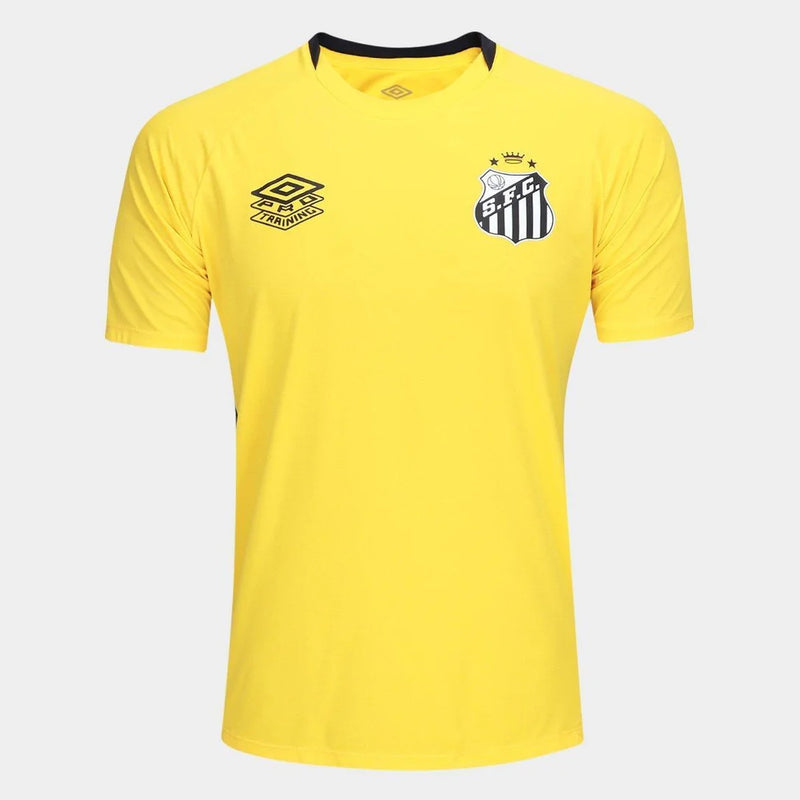 Camiseta de entrenamiento Santos 25/26 Umbro para hombre - Negro+Amarillo