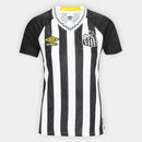 Camiseta Santos II 25/26 (sin número) Camiseta de aficionada Umbro para mujer - Blanco y negro