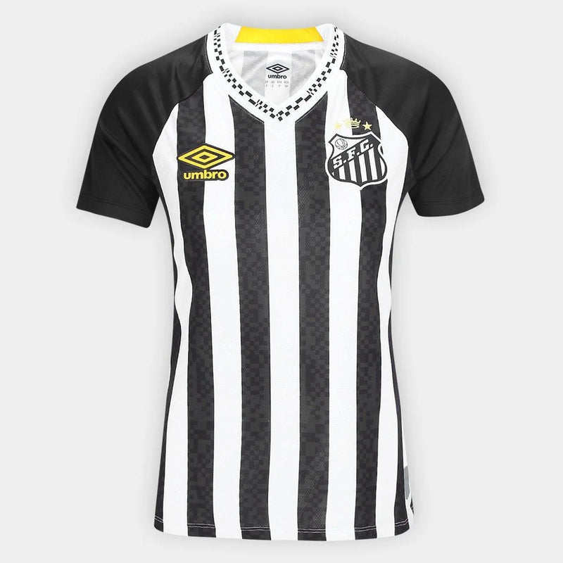 Camiseta Santos II 25/26 (sin número) Camiseta de aficionada Umbro para mujer - Blanco y negro