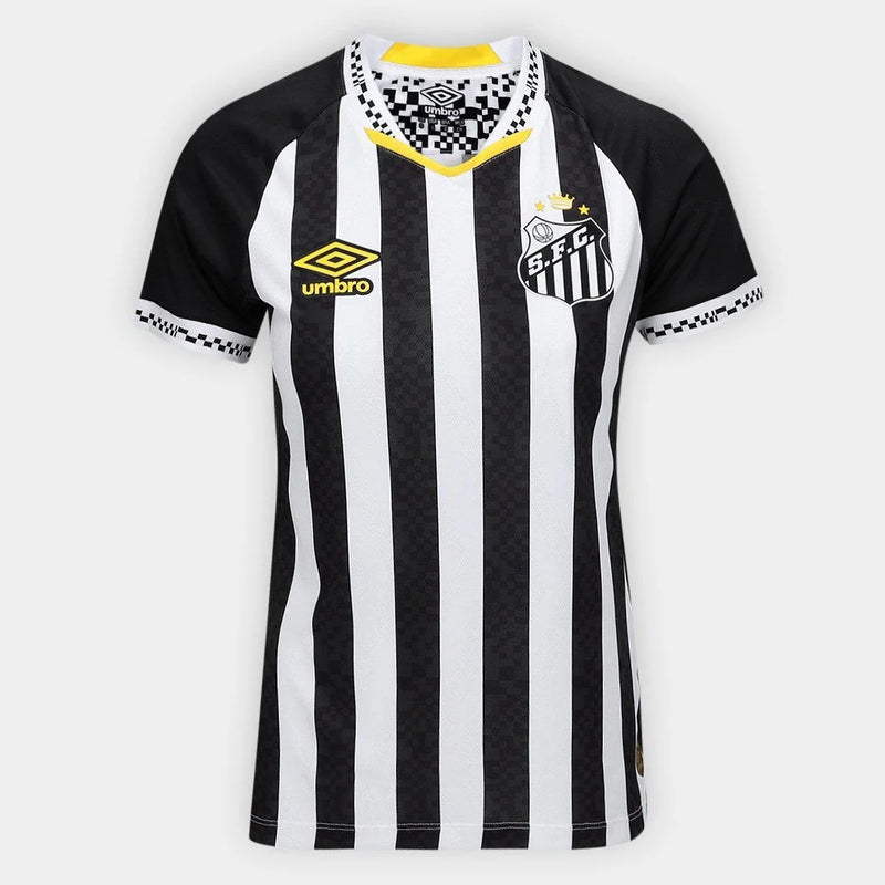 Camiseta de jugadora Santos II 25/26 Umbro para mujer (sin número) - Blanco y negro