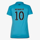 Camiseta Santos 25/26 nº 10 Neymar Jr. Edición Especial Jugador Umbro Mujer - Azul + Negro
