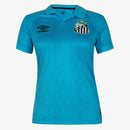 Camiseta Santos 25/26 nº 10 Neymar Jr. Edición Especial Jugador Umbro Mujer - Azul + Negro