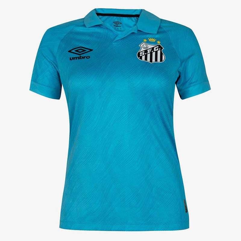 Camiseta Santos 25/26 nº 10 Neymar Jr. Edición Especial Jugador Umbro Mujer - Azul + Negro