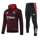Agasalho Manchester United 2025/26 Vermelho / Preto - Moletom Com Capuz