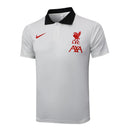 Camisa Liverpool 2025/26 Cinza Claro - Edição Polo