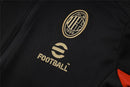 Agasalho AC Milan 2024/25 Preto - Com Fecho