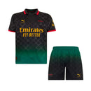 Kit Infantil AC Milan X OFF White 2024/25 Preto