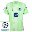 Barcelona Lamine Yamal 19 Third 2024/25 Patches UCL UEFA Foundation (Official Printing)