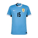 Uruguay Valverde 15 Home Fan Jersey 2025/26