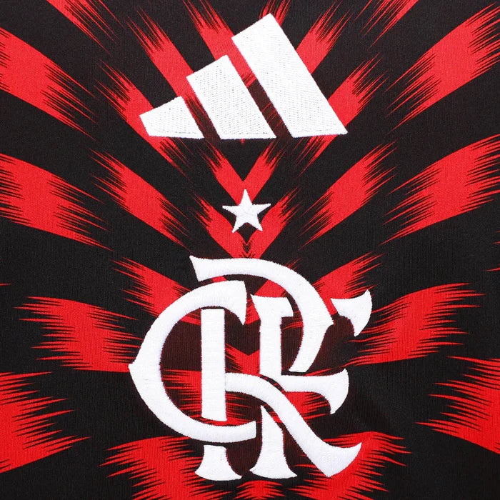 Camiseta de prepartido del Flamengo 25/26 - Roja y negra
