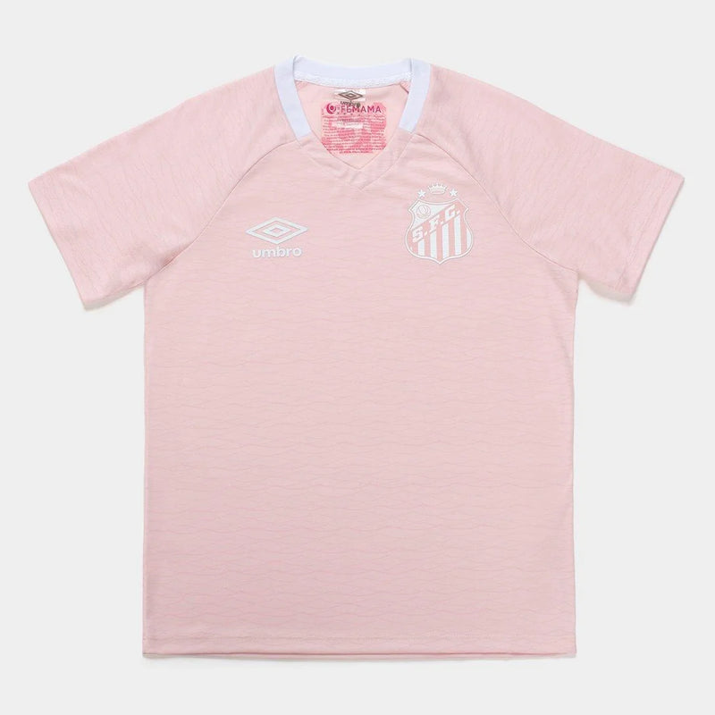 Camiseta de aficionado Santos Pink 25/26 de octubre Umbro para hombre - Rosa + Blanco