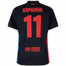 Barcelona Raphinha 11 Away 2024/25 Patches UCL UEFA Foundation (Official Printing)