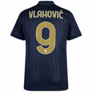 Juventus Vlahovic 9 Third 2024/25 Patches UCL UEFA Foundation (Official Printing)