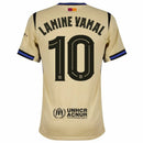 Barcelona Away Lamine Yamal 10 Fan Jersey 2025/26 Official Printing (Champions League)