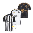 Combo Atlético Mineiro Home+Away+Third 2025/26 Com Patrocinios - Versão Torcedor