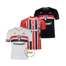 Combo São Paulo Home+Away+Third 2025/26 Com Patrocinios - Versão Torcedor