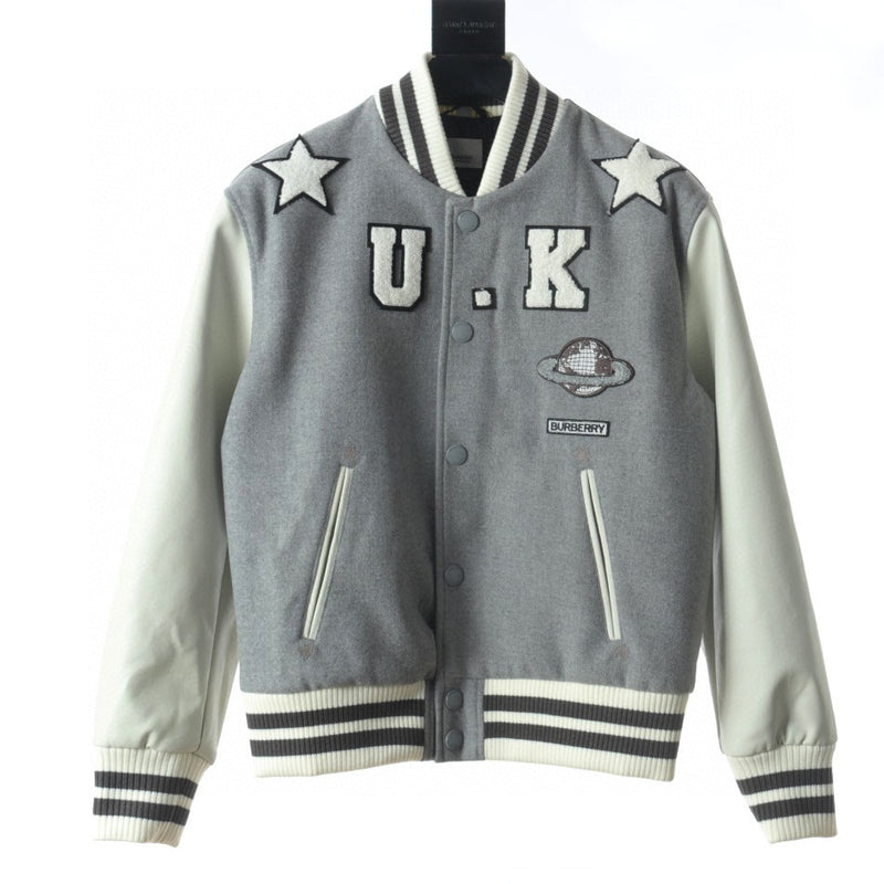Burberry BBR 22FW chaqueta de uniforme de béisbol