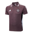 Camisa Manchester United 2025/26  Cinza Arroxeado - Edição Polo