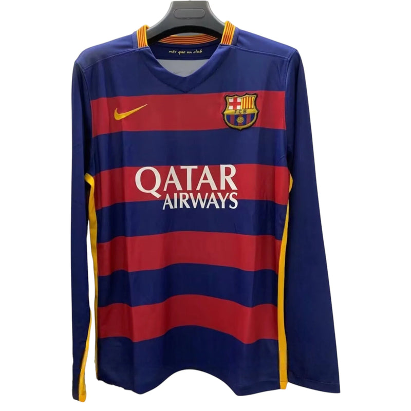 Camiseta Barcelona 2015-2016 Local Manga Larga