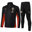 Agasalho AC Milan 2024/25 Preto - Com Fecho