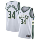 Giannis Antetokounmpo Milwaukee Bucks Unisex 2023 NBA Jersey - Association Edition - Branco