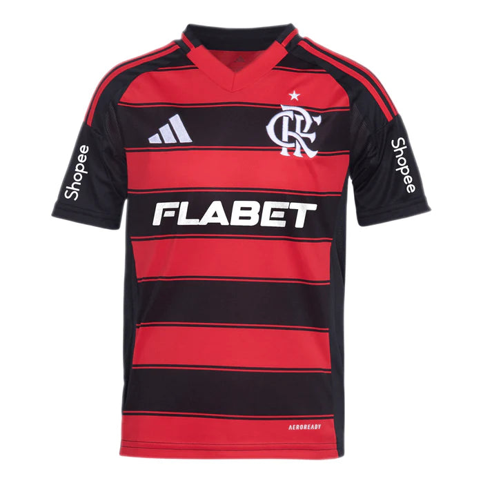 Camiseta del Flamengo para la temporada 25/26 + Patrocinios - Roja y Negra