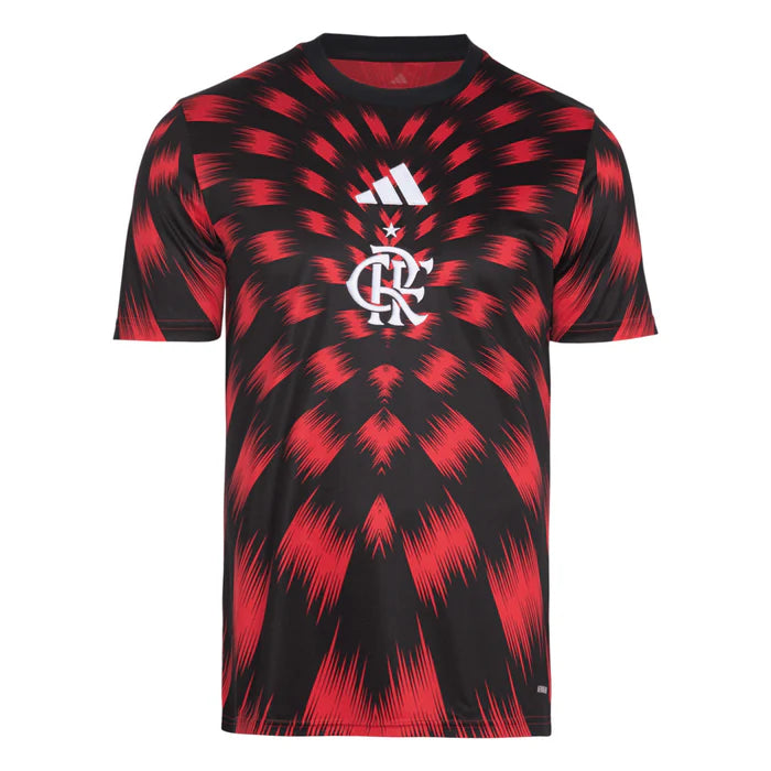 Camiseta de prepartido del Flamengo 25/26 - Roja y negra