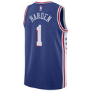 James Harden Philadelphia 76ers 20222 NBA Jersey - Icon Edition - Royal