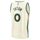 Jayson Tatum Boston Celtics Fanatics Branded 23/24 Fast Break NBA Jersey - Branco - City Edition