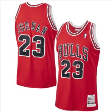 Camiseta Chicago Bulls Jordan 23 Mitchell & Ness – Retro Roja