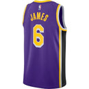 Los Angeles Lakers LeBron James Purple