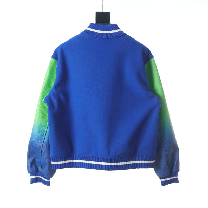 Chaqueta de béisbol empalmada con manga Louis Vuitton
