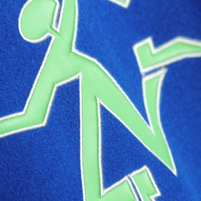 Chaqueta de béisbol empalmada con manga Louis Vuitton