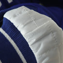 Givenchy GVC por MMW 21FW Chaqueta de béisbol de empalme de cuero de lana de gran bordado